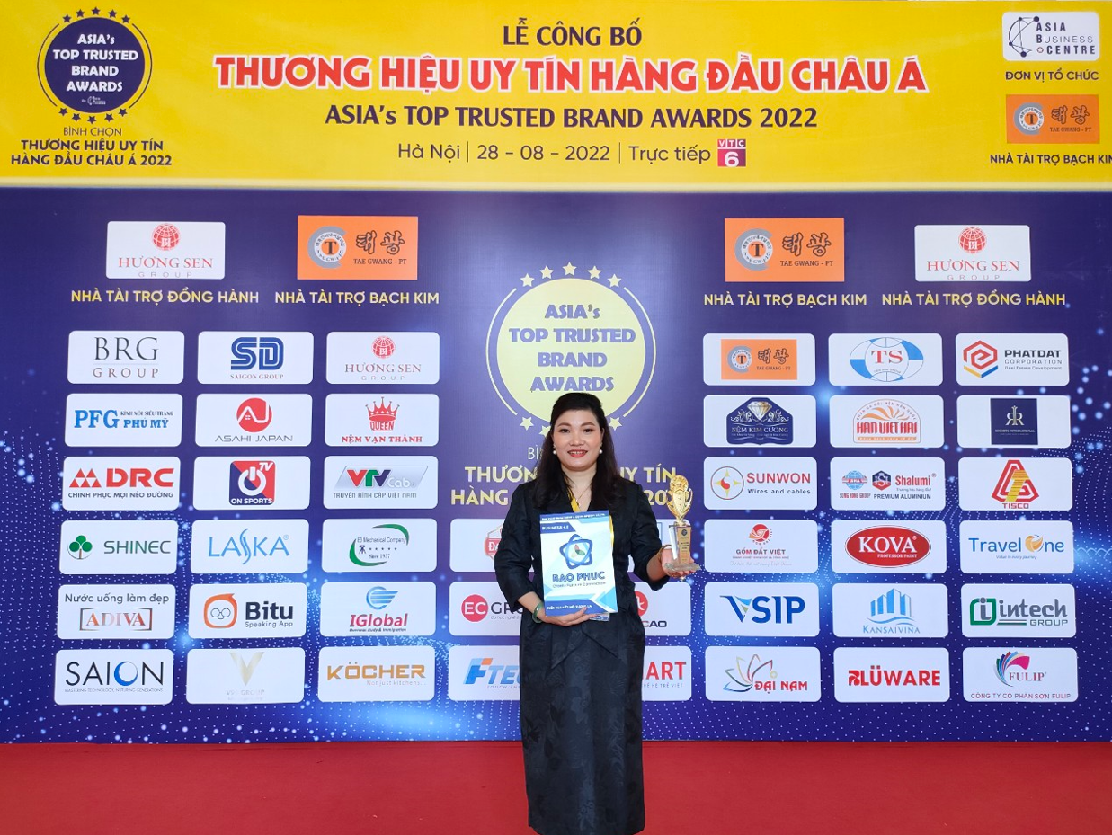 Bảo Phúc được vinh danh Top 10 Thương hiệu uy tín hàng đầu châu Á 2022 - ảnh 1